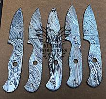 Load image into Gallery viewer, Lot of 5 Custom Handmade Damascus Steel Blank Blade Knife For Knife Making Supplies (SU-103)
