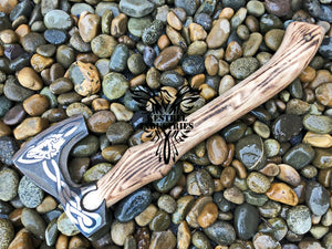 Custom Handmade Carbon Steel Viking Axe with Ash Wood Handle (VA-122)