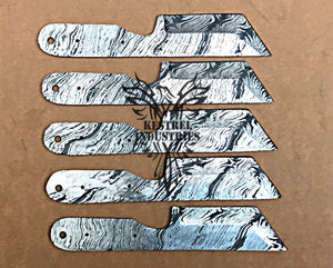 Lot of 5 Custom Handmade Damascus Steel Blank Blade Knife For Knife Making Supplies (SU-105)