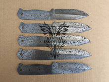 Load image into Gallery viewer, Lot of 5 Damascus Steel Blank Blade Knife For Knife Making Supplies (SU-174)
