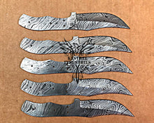 Load image into Gallery viewer, Lot of 5 Custom Handmade Damascus Steel Blank Blade Knife For Knife Making Supplies (SU-111)
