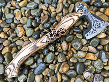 Load image into Gallery viewer, Custom Handmade Carbon Steel Viking Axe with Ash Wood Handle (VA-120)
