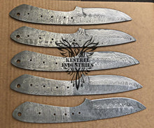 Load image into Gallery viewer, Lot of 5 Damascus Steel Blank Blade Knife For Knife Making Supplies (SU-176)
