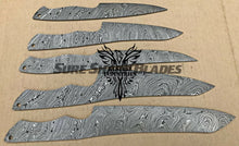 Load image into Gallery viewer, Lot of 5 Damascus Steel Blank Blade Chef Knife For Knife Making Supplies (SU-203)
