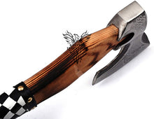 Load image into Gallery viewer, Custom Handmade Carbon Steel Viking Axe with Ash Wood Handle (VA-134)
