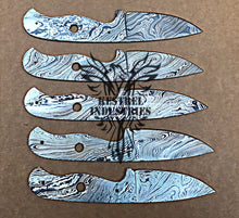 Load image into Gallery viewer, Lot of 5 Custom Handmade Damascus Steel Blank Blade Knife For Knife Making Supplies (SU-103)
