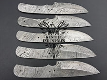 Load image into Gallery viewer, Lot of 5 Custom Handmade Damascus Steel Blank Blade Knife For Knife Making Supplies (SU-144)
