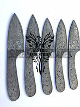 Load image into Gallery viewer, Lot of 5 Damascus Steel Blank Blade Knife For Knife Making Supplies (SU-191)
