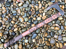 Load image into Gallery viewer, Custom Handmade Carbon Steel Viking Axe with Rose Wood Handle (VA-107)
