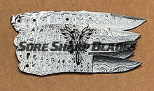 Load image into Gallery viewer, Lot of 5 Damascus Steel Blank Blade Knife For Knife Making Supplies (SU-189)
