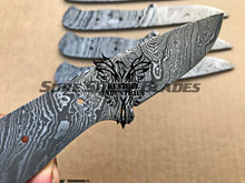 Load image into Gallery viewer, Lot of 5 Damascus Steel Blank Blade Knife For Knife Making Supplies (SU-190)
