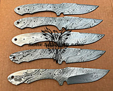 Load image into Gallery viewer, Lot of 5 Damascus Steel Blank Blade Knife For Knife Making Supplies (SU-204)
