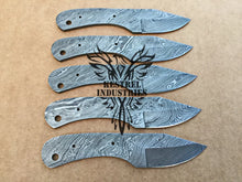 Load image into Gallery viewer, Lot of 5 Custom Handmade Damascus Steel Blank Blade Knife For Knife Making Supplies (SU-145)
