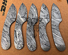 Load image into Gallery viewer, Lot of 5 Custom Handmade Damascus Steel Blank Blade Knife For Knife Making Supplies (SU-119)
