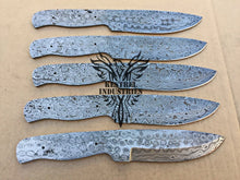 Load image into Gallery viewer, Lot of 5 Damascus Steel Blank Blade Knife For Knife Making Supplies (SU-163)
