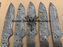 Load image into Gallery viewer, Lot of 5 Damascus Steel Blank Blade Knife For Knife Making Supplies (SU-210)
