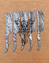 Load image into Gallery viewer, Lot of 5 Custom Handmade Damascus Steel Blank Blade Knife For Knife Making Supplies (SU-149)
