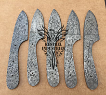 Load image into Gallery viewer, Lot of 5 Custom Handmade Damascus Steel Blank Blade Knife For Knife Making Supplies (SU-146)
