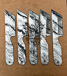 Lot of 5 Custom Handmade Damascus Steel Blank Blade Knife For Knife Making Supplies (SU-105)