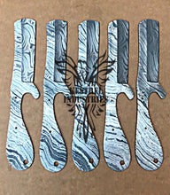 Load image into Gallery viewer, Lot of 5 Custom Handmade Damascus Steel Blank Blade Knife For Knife Making Supplies (SU-104)
