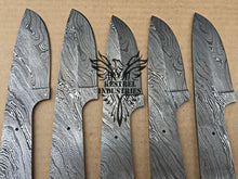 Load image into Gallery viewer, Lot of 5 Damascus Steel Blank Blade Knife For Knife Making Supplies (SU-164)
