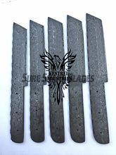 Load image into Gallery viewer, Lot of 5 Damascus Steel Blank Blade Tanto Knife For Knife Making Supplies (SU-202)
