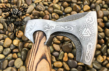 Load image into Gallery viewer, Custom Handmade Carbon Steel Viking Axe with Ash Wood Handle (VA-116)
