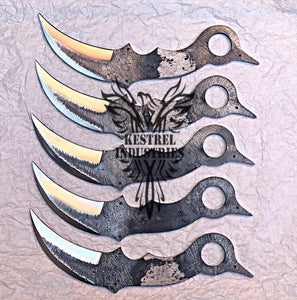 Lot of 5 Custom Handmade 1095 Carbon Steel Blank Blade Karambit Knife For Knife Making Supplies (KI-CSB-105)