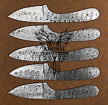 Load image into Gallery viewer, Lot of 5 Custom Handmade Damascus Steel Blank Blade Knife For Knife Making Supplies (SU-113)
