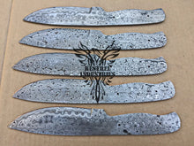 Load image into Gallery viewer, Lot of 5 Damascus Steel Blank Blade Knife For Knife Making Supplies (SU-163)
