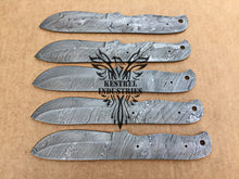 Load image into Gallery viewer, Lot of 5 Custom Handmade Damascus Steel Blank Blade Knife For Knife Making Supplies (SU-148)
