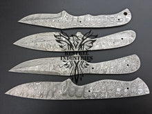 Load image into Gallery viewer, Lot of 4 Damascus Steel Blank Blade Knife For Knife Making Supplies (SU-159)
