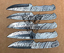 Load image into Gallery viewer, Lot of 5 Custom Handmade Damascus Steel Blank Blade Knife For Knife Making Supplies (SU-106)
