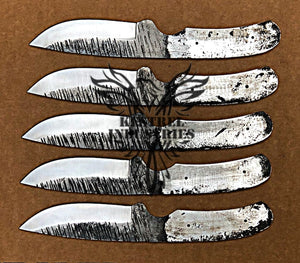 Lot of 5 Custom Handmade 1095 Carbon Steel Blank Blade Knife For Knife Making Supplies (KI-CSB-103)