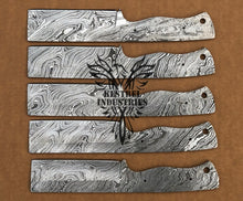 Load image into Gallery viewer, Lot of 5 Custom Handmade Damascus Steel Blank Blade Knife For Knife Making Supplies (SU-128)
