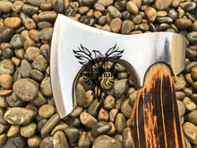 Load image into Gallery viewer, Custom Handmade Carbon Steel Viking Axe with Ash Wood Handle (VA-126)
