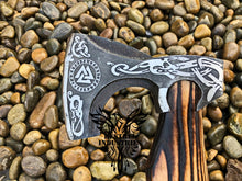 Load image into Gallery viewer, Custom Handmade Carbon Steel Viking Axe with Ash Wood Handle (VA-121)
