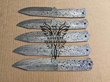 Load image into Gallery viewer, Lot of 5 Damascus Steel Blank Blade Knife For Knife Making Supplies (SU-174)
