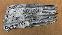 Load image into Gallery viewer, Lot of 5 Custom Handmade Damascus Steel Blank Blade Knife For Knife Making Supplies (SU-118)
