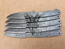 Load image into Gallery viewer, Lot of 5 Custom Handmade Damascus Steel Blank Blade Knife For Knife Making Supplies (SU-151)
