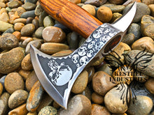 Load image into Gallery viewer, Custom Handmade Carbon Steel Viking Axe with Ash Wood Handle (VA-124)
