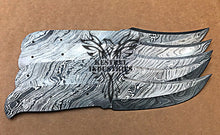 Load image into Gallery viewer, Lot of 5 Damascus Steel Blank Blade Knife For Knife Making Supplies (SU-102)
