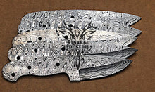 Load image into Gallery viewer, Lot of 5 Custom Handmade Damascus Steel Blank Blade Knife For Knife Making Supplies (SU-123)
