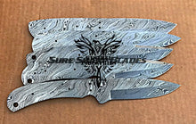 Load image into Gallery viewer, Lot of 5 Damascus Steel Blank Blade Knife For Knife Making Supplies (SU-205)
