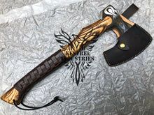 Load image into Gallery viewer, Custom Handmade Carbon Steel Viking Axe with Ash Wood Handle (VA-130)
