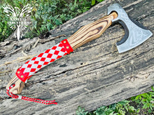 Load image into Gallery viewer, Custom Handmade Carbon Steel Viking Axe with Ash Wood Handle (VA-146)
