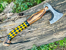 Load image into Gallery viewer, Custom Handmade Carbon Steel Viking Axe with Ash Wood Handle (VA-147)
