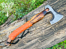 Load image into Gallery viewer, Custom Handmade Carbon Steel Viking Axe with Ash Wood Handle (VA-149)
